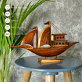 Wooden House Boat: Artisan - Crafted Tabletop Elegance - Tabletop - Sowpeace - New Arrivals - Tabletop