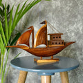 Wooden House Boat: Artisan - Crafted Tabletop Elegance - Tabletop - Sowpeace - New Arrivals - Tabletop