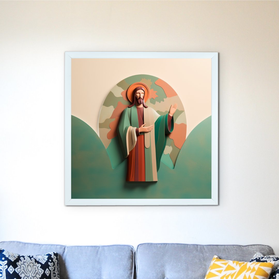 Words of Hope: Sowpeace's Premium Jesus Wall Art Canvas – Handcrafted Indian - Inspired Art for Stylish and Faithful Home Decor - Wall painting - Chitran by sowpeace - Words of Hope: Sowpeace's Premium Jesus Wall Art Canvas – Handcrafted Indian - Inspired Art for Stylish and Faithful Home Decor - CH - WRT - JS - Sowpeace