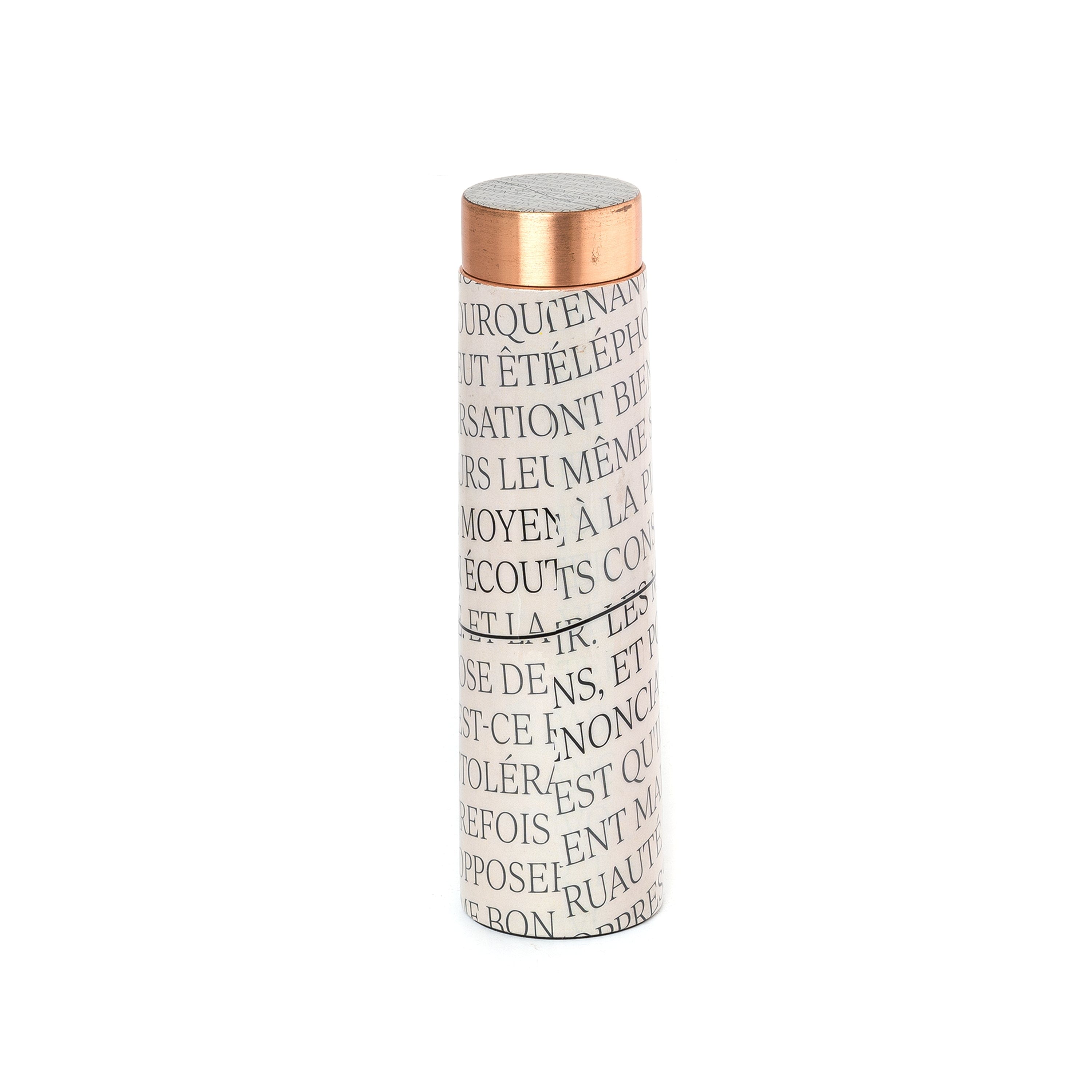 Copper Bottle Modern Quote: Stylish Decor and Utility