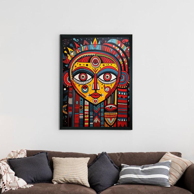 Unveiling Inner Worlds: Sowpeace Handcrafted Canvas – Premium Indian-Inspired Art for Modern and Stylish Home Decoration – view 2