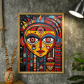 Abstract Big Eyes: Artisan Canvas Wall Decor Masterpiece -Wall painting-Chitran by sowpeace-Abstract Big Eyes: Artisan Canvas Wall Decor Masterpiece-CH-WRT-MBEA-Sowpeace