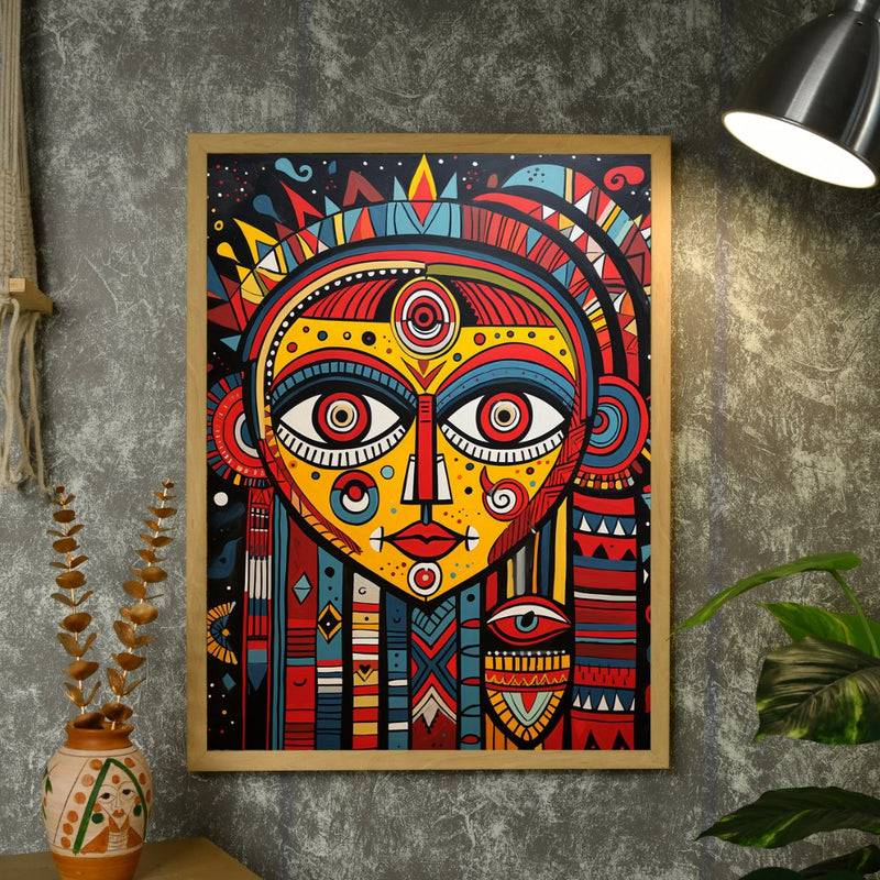 Unveiling Inner Worlds: Sowpeace Handcrafted Canvas – Premium Indian-Inspired Art for Modern and Stylish Home Decoration – view 4
