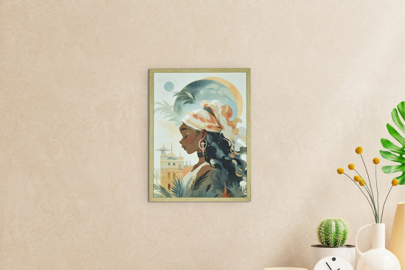 Sowpeace's Handcrafted Boho Sunny Day Abstract Wall Art – Premium Set of 2, Indian-Inspired Canvas Decor – view 5