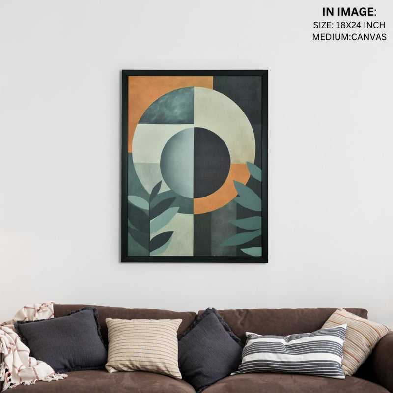 Sowpeace's Handcrafted Scandinavian Sphere Leaves Abstract Wall Art – Premium Canvas Prints for Contemporary Home Decor – view 12