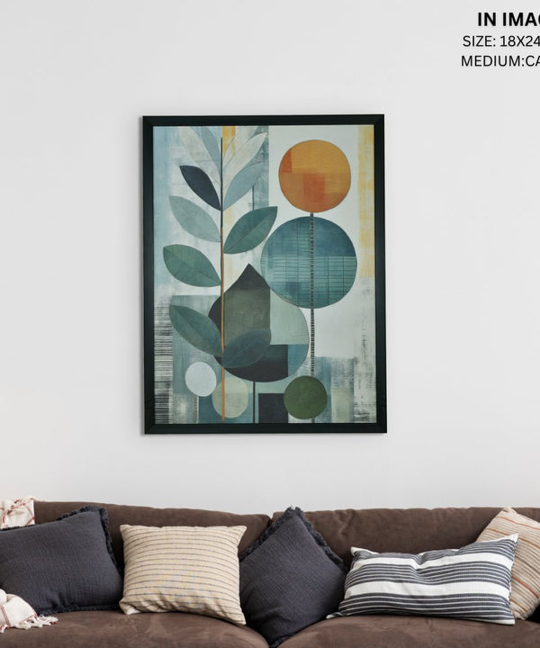 Sowpeace's Handcrafted Scandinavian Sphere Leaves Abstract Wall Art – Premium Canvas Prints for Contemporary Home Decor — image 13