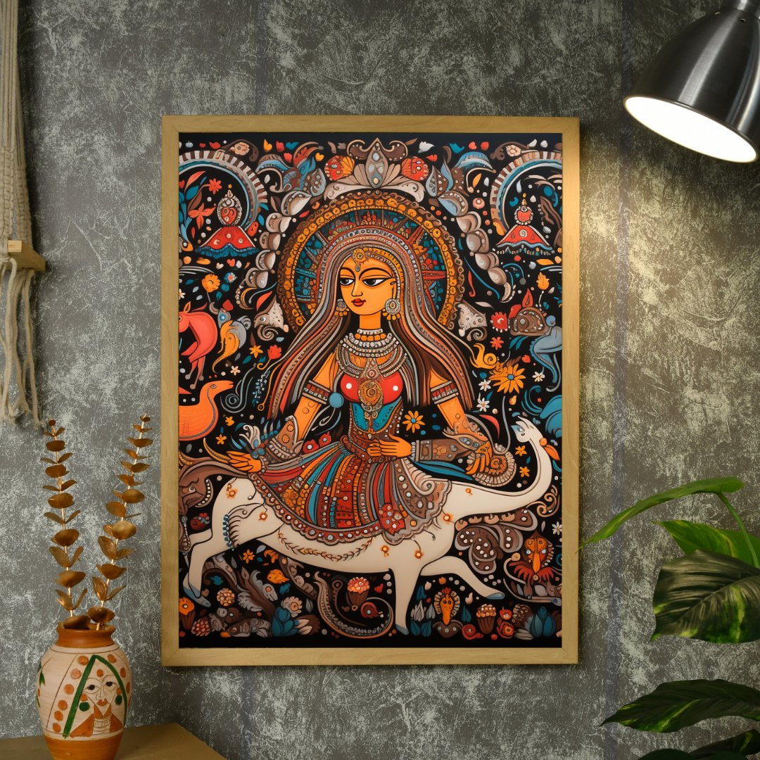 Cosmic Connections: Sowpeace Handcrafted Canvas Magic – Premium Indian-Inspired Art for Contemporary Home Decoration