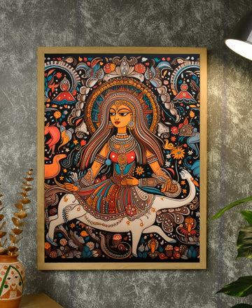 Cosmic Connections: Sowpeace Handcrafted Canvas Magic – Premium Indian-Inspired Art for Contemporary Home Decoration — alternate view
