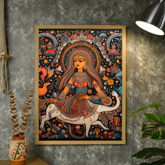 Cosmic Connections: Sowpeace Handcrafted Canvas Magic – Premium Indian-Inspired Art for Contemporary Home Decoration - Additional View