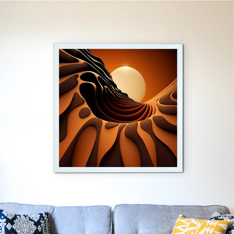 Sowpeace's Handcrafted Bohemian Sand Dune Abstract Wall Art – Premium Set of 2, Indian-Inspired Canvas Decor – view 1