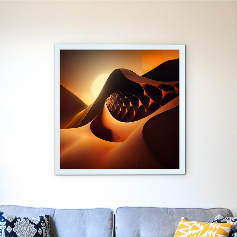 Sowpeace's Handcrafted Bohemian Sand Dune Abstract Wall Art – Premium Set of 2, Indian-Inspired Canvas Decor – view 2