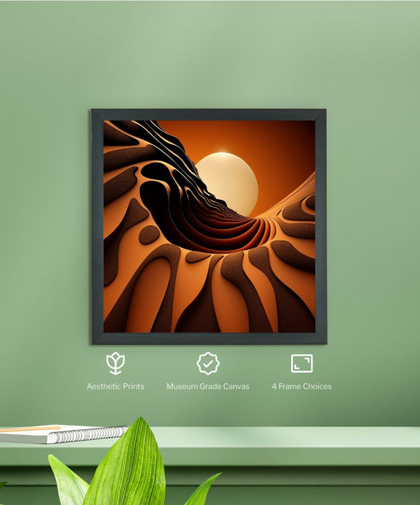 Sowpeace's Handcrafted Bohemian Sand Dune Abstract Wall Art – Premium Set of 2, Indian-Inspired Canvas Decor — image 7