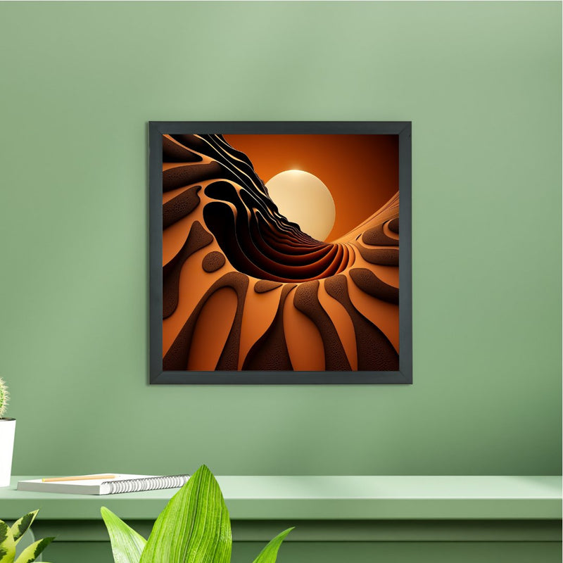 Sowpeace's Handcrafted Bohemian Sand Dune Abstract Wall Art – Premium Set of 2, Indian-Inspired Canvas Decor – view 4