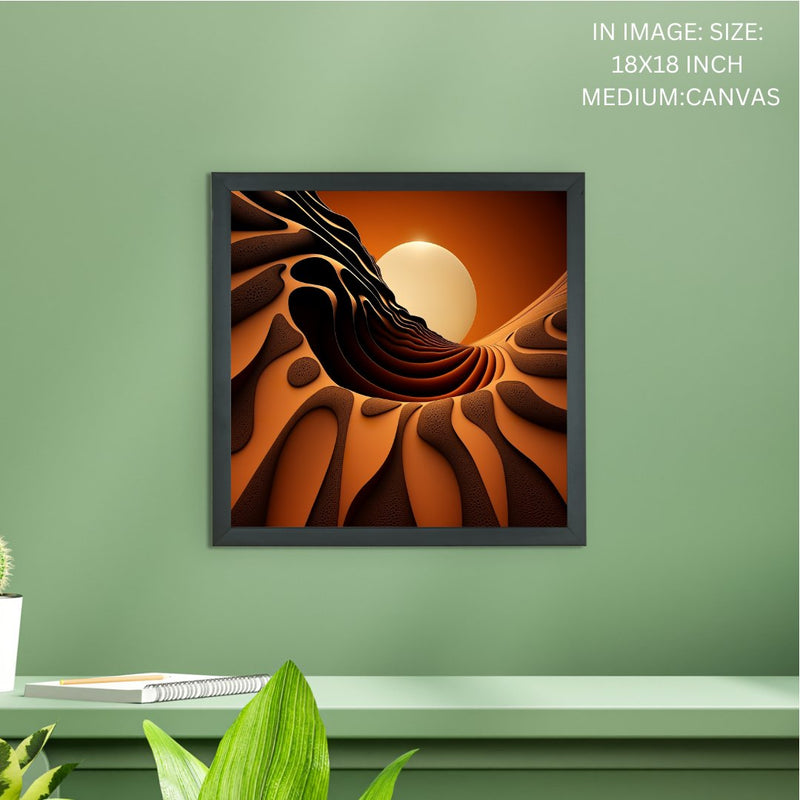 Sowpeace's Handcrafted Bohemian Sand Dune Abstract Wall Art – Premium Set of 2, Indian-Inspired Canvas Decor – view 6