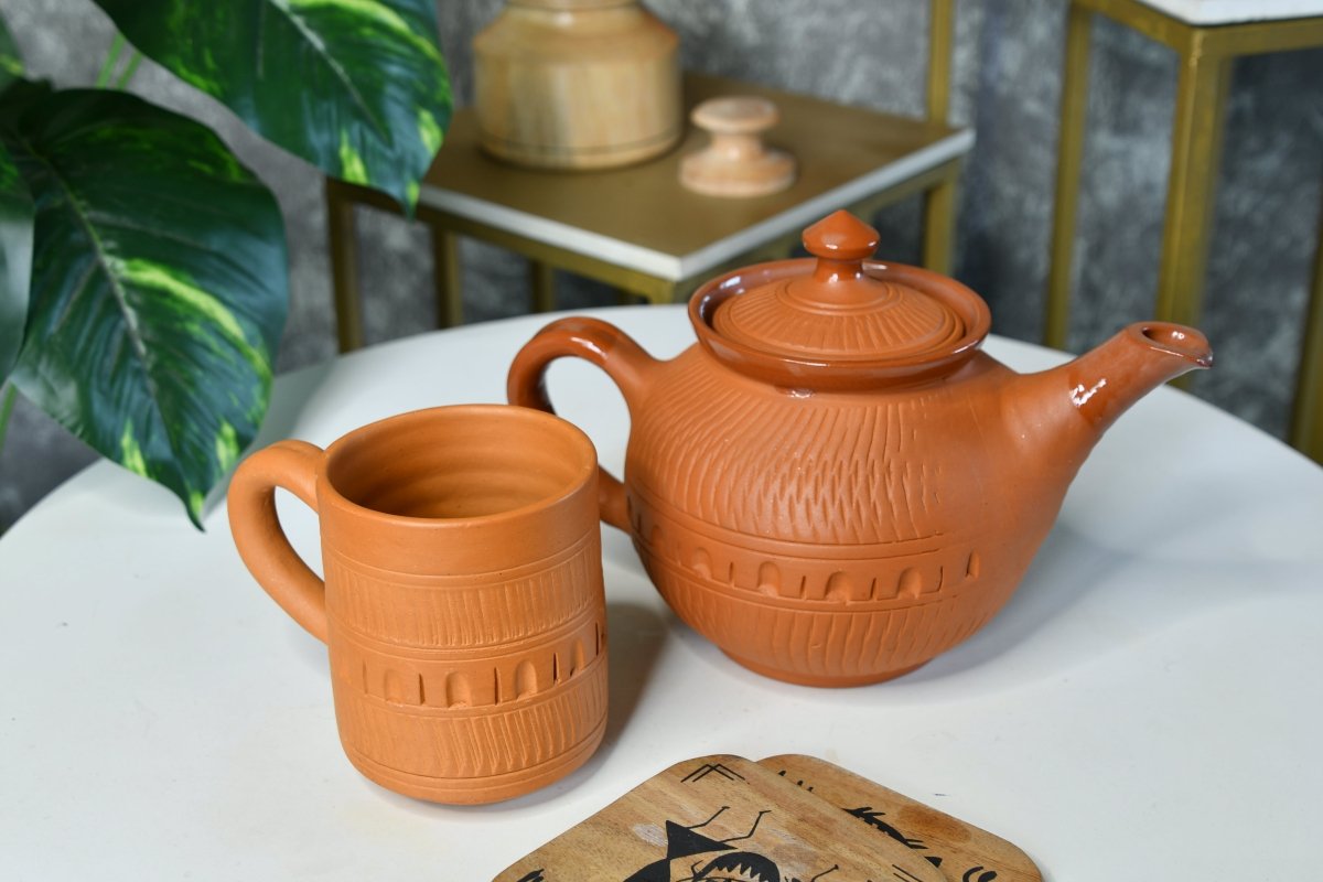 Unglazed Coffee Mug: Stylish Home Decor & Kitchenware