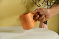 Etched Print Unglazed Terracotta Mug -Utensils-Sowpeace-Etched Print Unglazed Terracotta Mug-Terr-Uten-Terr-CMUGH-Sowpeace