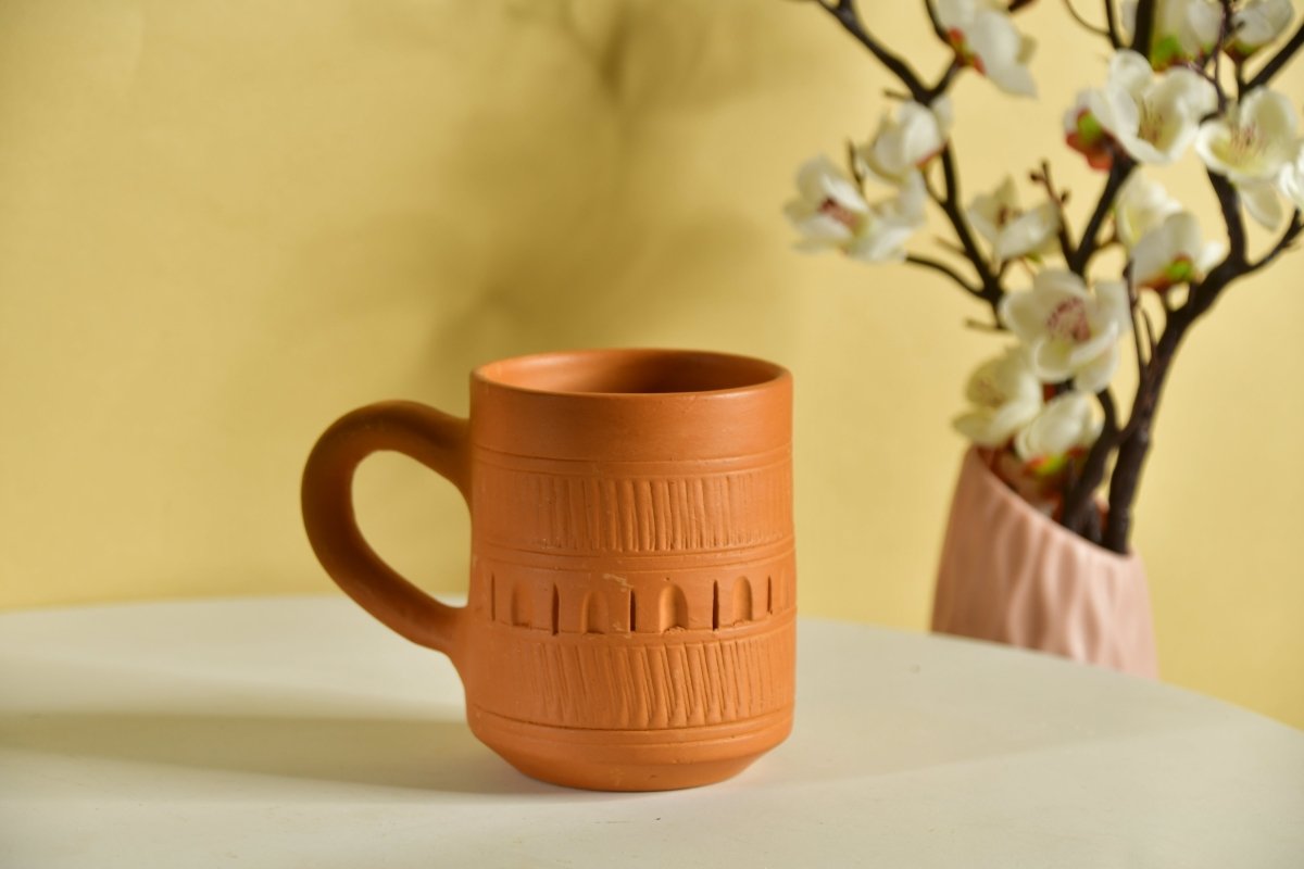 Unglazed Coffee Mug: Stylish Home Decor & Kitchenware