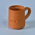 Etched Print Unglazed Terracotta Mug -Utensils-Sowpeace-Etched Print Unglazed Terracotta Mug-Terr-Uten-Terr-CMUGH-3-Sowpeace