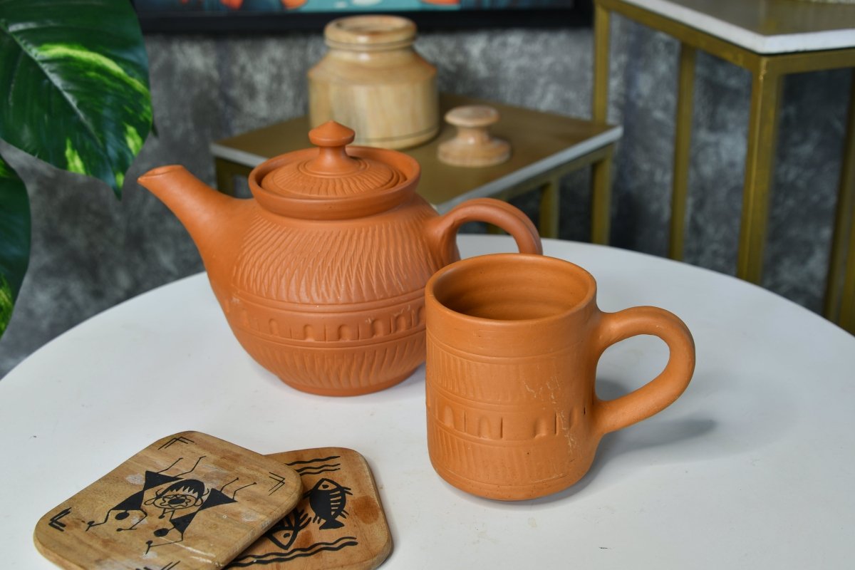 Unglazed Coffee Mug: Stylish Home Decor & Kitchenware