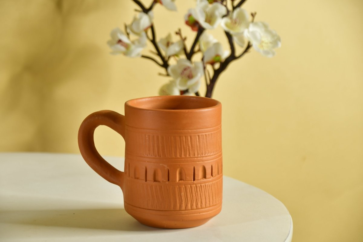 Unglazed Coffee Mug: Stylish Home Decor & Kitchenware