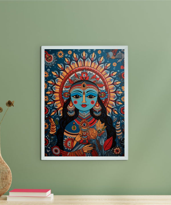 Find Your Inner Peace: Sowpeace Radha Print – Premium Indian-Inspired Canvas Art for Elegant and Spiritual Home Decor — main view