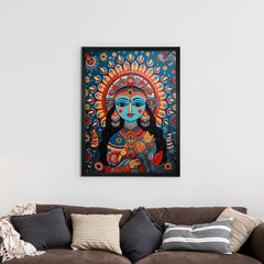 Find Your Inner Peace: Sowpeace Radha Print – Premium Indian-Inspired Canvas Art for Elegant and Spiritual Home Decor - Additional View