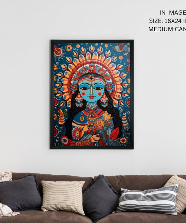 Find Your Inner Peace: Sowpeace Radha Print – Premium Indian-Inspired Canvas Art for Elegant and Spiritual Home Decor — image 5