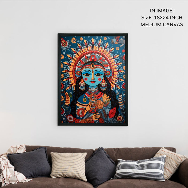 Find Your Inner Peace: Sowpeace Radha Print – Premium Indian-Inspired Canvas Art for Elegant and Spiritual Home Decor – view 5