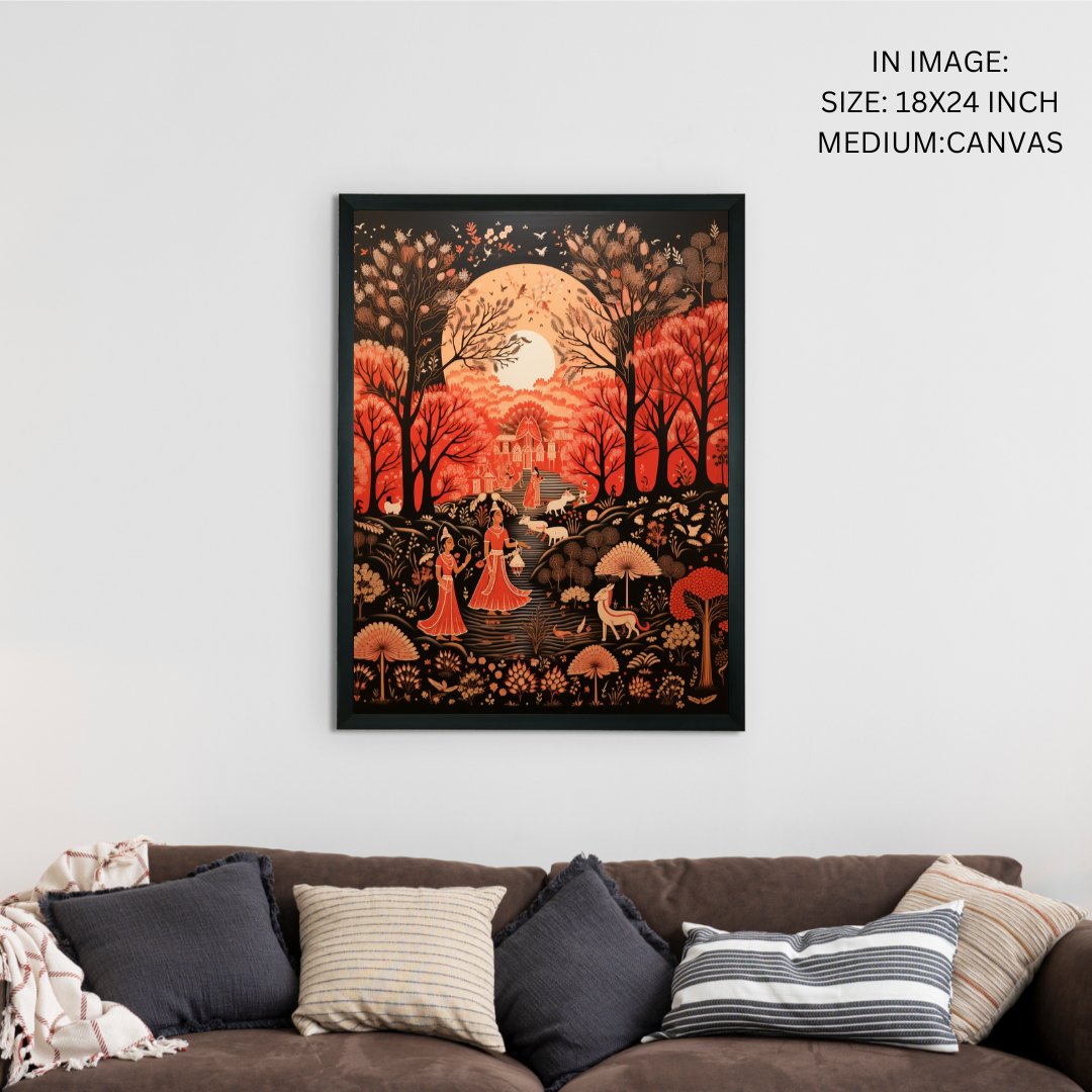 Find Your Rural Harmony: Sowpeace Handcrafted Canvas Prints – Premium Indian-Inspired Art for Elegant Home Decor