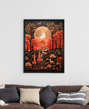 Find Your Rural Harmony: Sowpeace Handcrafted Canvas Prints – Premium Indian-Inspired Art for Elegant Home Decor — alternate view