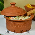 Large Terracotta Handi serveware with Lid -Utensils-Sowpeace-Large Terracotta Handi serveware with Lid-Terr-Uten-Terr-TCSW-Sowpeace