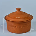 Large Terracotta Handi serveware with Lid -Utensils-Sowpeace-Large Terracotta Handi serveware with Lid-Terr-Uten-Terr-TCSW-Sowpeace