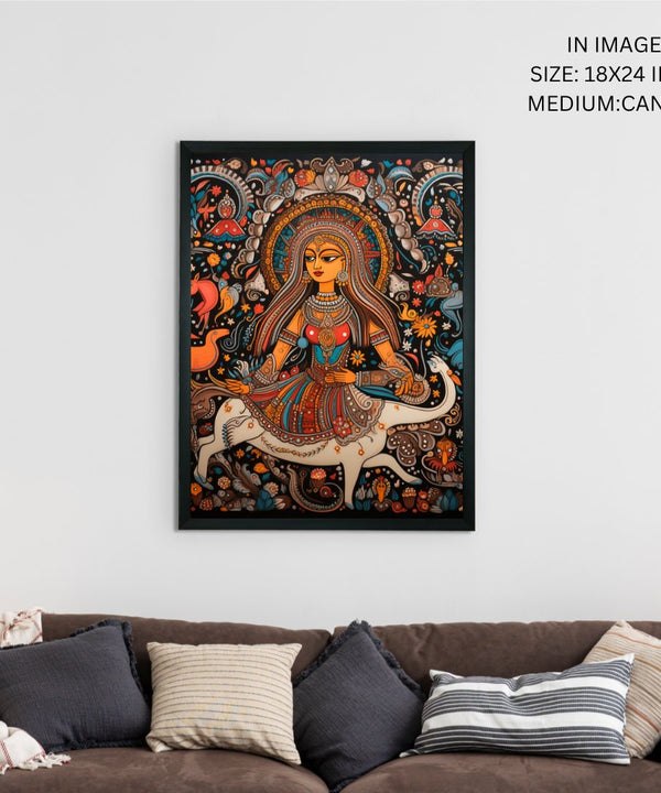 Cosmic Connections: Sowpeace Handcrafted Canvas Magic – Premium Indian-Inspired Art for Contemporary Home Decoration — image 4