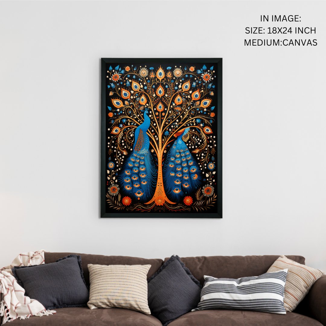 Mythical Aura Canvas: Artisan Home Decor by Sowpeace -Wall painting-Chitran by sowpeace-Mythical Aura Canvas: Artisan Home Decor by Sowpeace-CH-WRT-BD2PM-Sowpeace