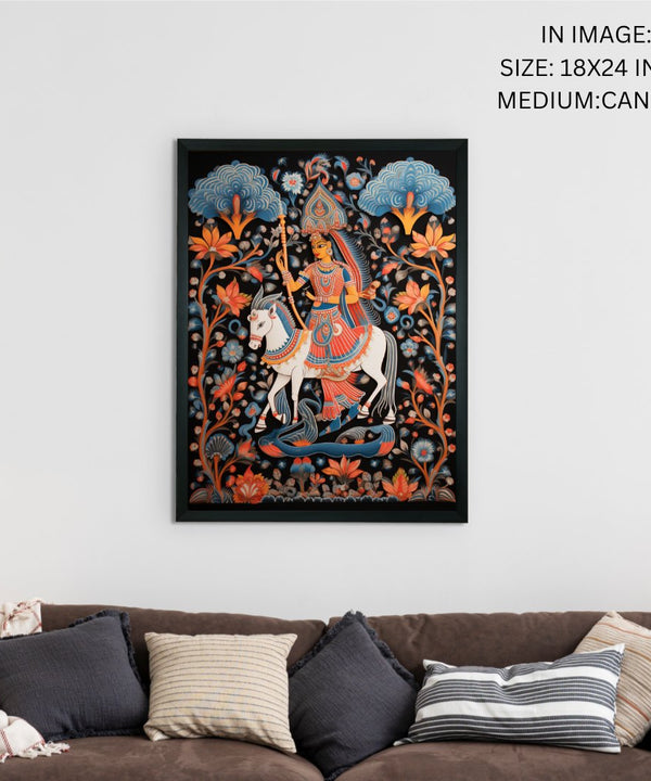 Find Your Inner Rider: Sowpeace Handcrafted Abstract Art – Premium Indian-Inspired Canvas Print for Modern Decor — image 5