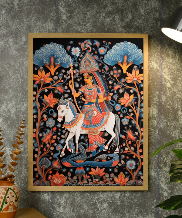 Find Your Inner Rider: Sowpeace Handcrafted Abstract Art – Premium Indian-Inspired Canvas Print for Modern Decor — image 4
