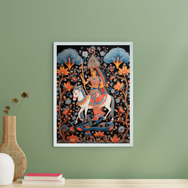 Find Your Inner Rider: Sowpeace Handcrafted Abstract Art – Premium Indian-Inspired Canvas Print for Modern Decor – view 1