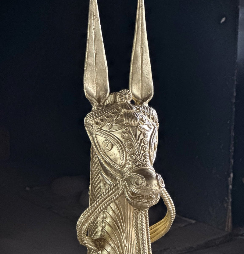 Dhokra Horses: Majestic Pair Tabletop Decor – view 4