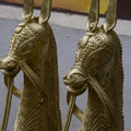 Pair of Majestic Brass Dhokra Horses: Premium Decor -Dhokra-Sowpeace-Pair of Majestic Brass Dhokra Horses: Premium Decor -Dhokra tabletop-Sowpeace-Pair of Majestic Brass Dhokra Horses: Premium Decor-Dok-LMTD-TT-LDHS-Sowpeace-Dok-LMTD-TT-LDHS-Sowpeace