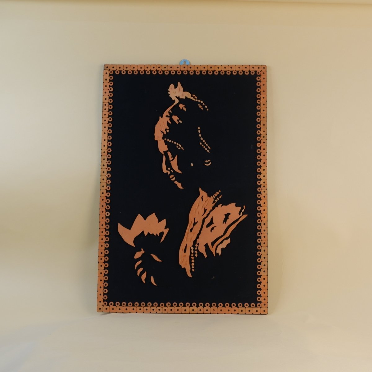 Terracotta Shadowed Lady Wall Art: Artisan Elegance for Home