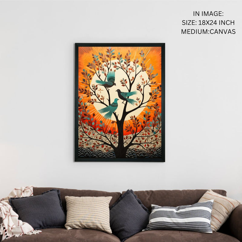 Trio Take Flight: Sowpeace Handcrafted Modern Art – Premium Canvas Prints for Stylish and Contemporary Home Decoration – view 4