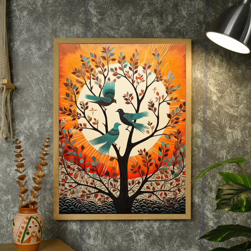Trio Take Flight: Sowpeace Handcrafted Modern Art – Premium Canvas Prints for Stylish and Contemporary Home Decoration – view 3