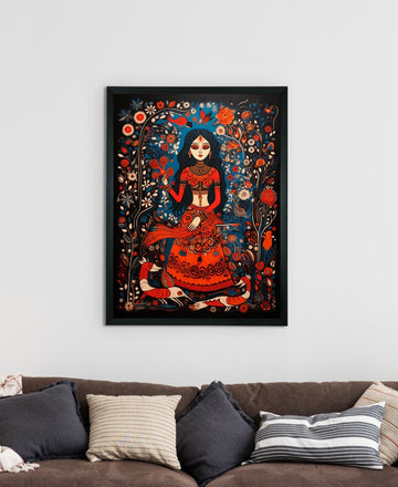 Find Your Fire: Sowpeace Handcrafted Abstract Women Art – Premium Canvas Print for Contemporary Home Decor — alternate view