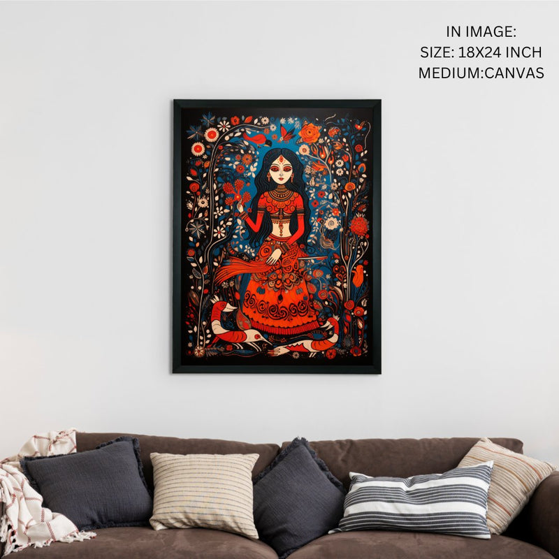 Find Your Fire: Sowpeace Handcrafted Abstract Women Art – Premium Canvas Print for Contemporary Home Decor – view 5