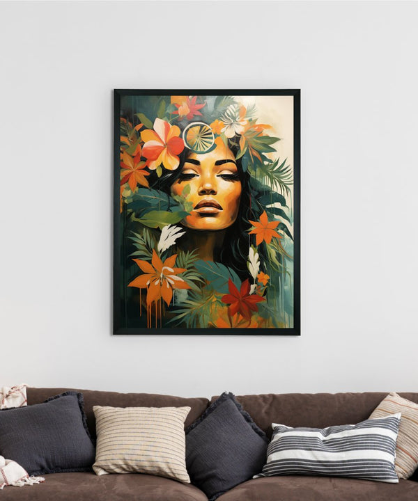 Unwind with Floral Dreams: Sowpeace Handcrafted Canvas Prints – Premium Indian-Inspired Art for Modern and Stylish Interiors — image 2