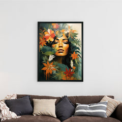 Unwind with Floral Dreams: Sowpeace Handcrafted Canvas Prints – Premium Indian-Inspired Art for Modern and Stylish Interiors - Additional View