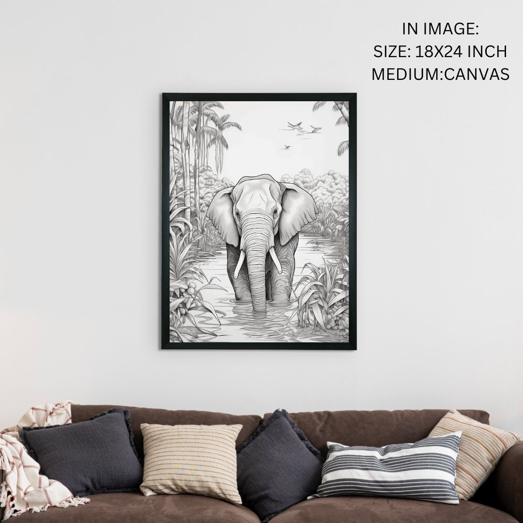 Unwind with Nature's Rhythm: Sowpeace Handcrafted Prints – Premium Indian-Inspired Canvas Art for Elegant Home Decor