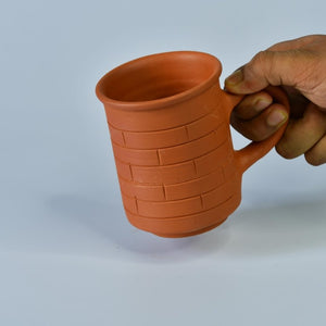 Sowpeace Premium Unglazed Terracotta imprinted Drink Mugs. -Utensils-Sowpeace-Sowpeace Premium Unglazed Terracotta imprinted Drink Mugs.-Terr-Uten-Terr-CMGHB-Sowpeace