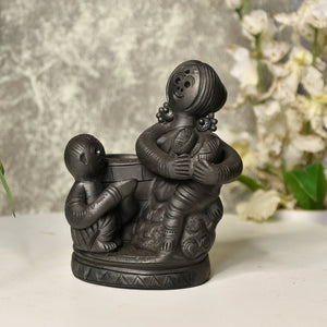 Terracotta Mother's Studious Vigil -decor-Sowpeace-Terracotta Mother's Studious Vigil-Terr-bter-TT-MSW-Sowpeace