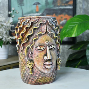 Terracotta Tribal Floral Muse -terracotta tabletop-Sowpeace-Terracotta Tribal Floral Muse-Terr-Terr-TT-BFV-Sowpeace